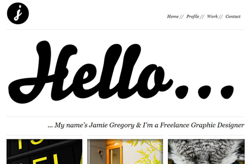 minimal website
