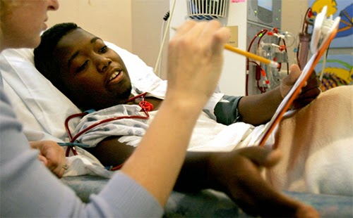 Young Black Dialysis Patient