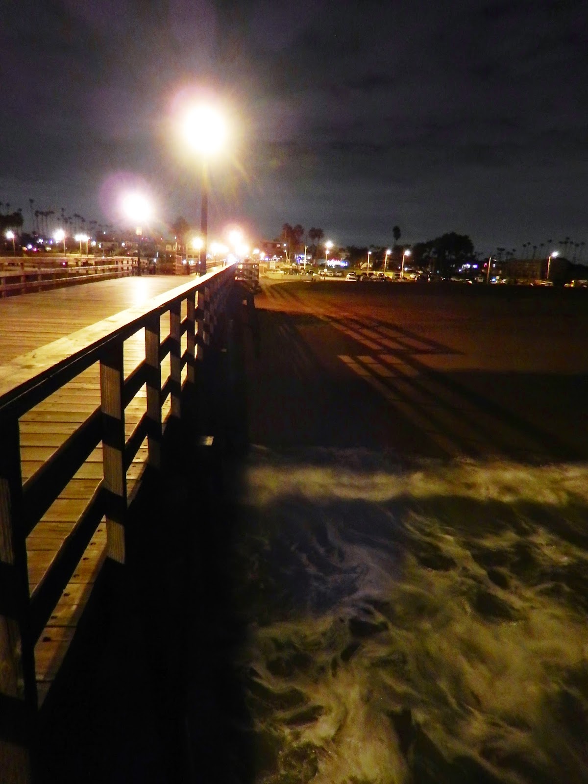 Arq. Myriam Mahiques´art Night time at the pier of Seal Beach. La