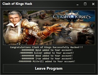 CLASH OF KINGS Unlimited Gold, Silver, Wood, Money HACK TOOL NEW VERSION