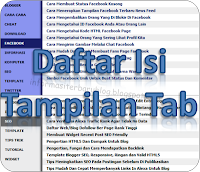 Daftar Isi Tampilan Tab Daftar Isi Tampilan Tab