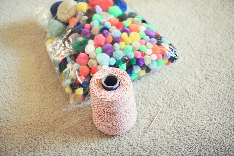 DIY Pom Pom Garland.