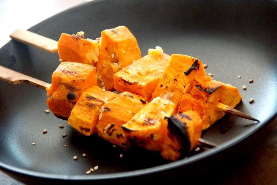 Bienvenue chez Spicy: Patate douce marinée et grillée au BBQ