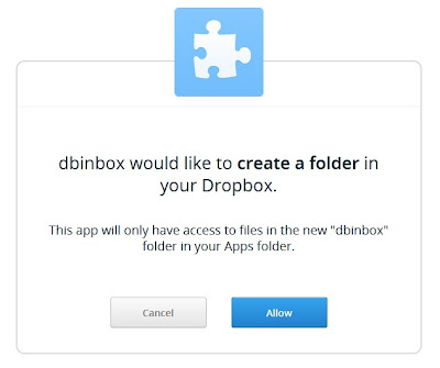 Use Dropbox as Inbox to Receive Files