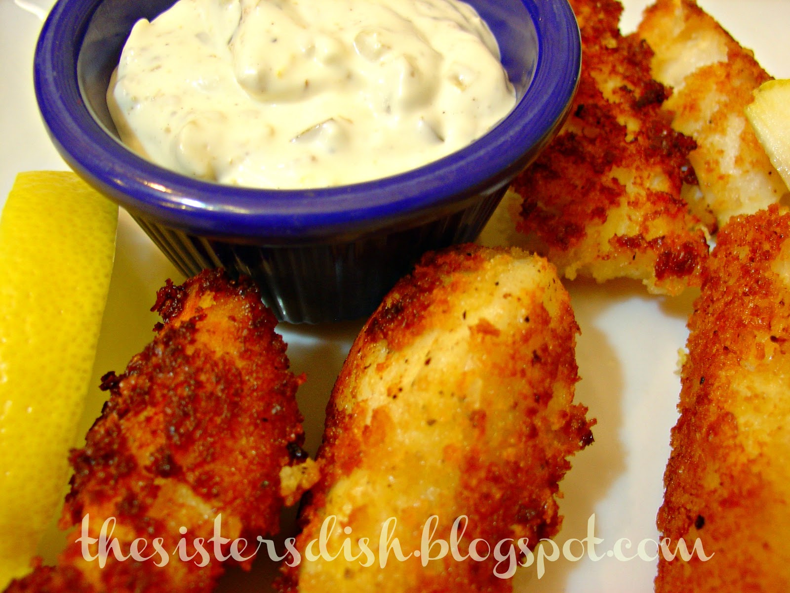 The Sisters Dish PankoCrusted Fish Sticks and Homemade Tarter Sauce