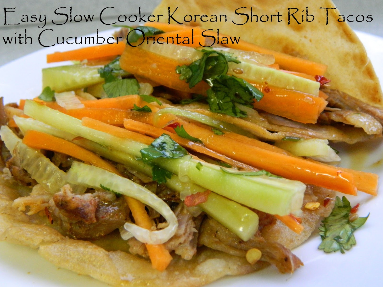 My Favorite Things Easy Slow Cooker Korean Short Rib Tacos with