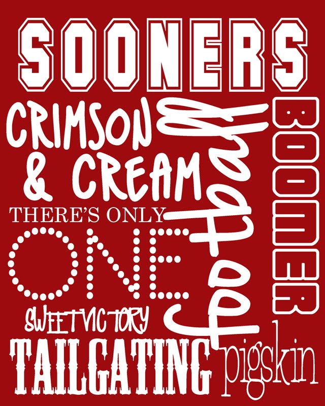 OU+Sooner+Clip+Art Here's a free printable for all you SOONER fans!!! Yes, I'm biased :)