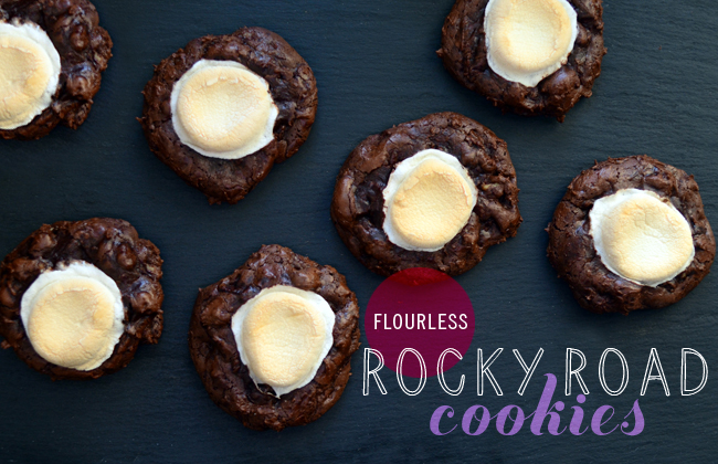 Homemade Rocky Road Recipes - Flourless Rocky Road Cookies | Homemade Recipes http://homemaderecipes.com/holiday-event/rocky-road-recipes-for-national-rocky-road-day