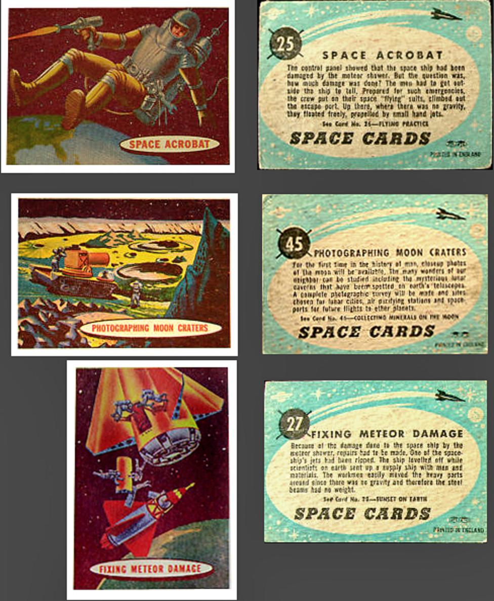 MOONBASE CENTRAL Space Cards Twenty Years Apart from Andy B