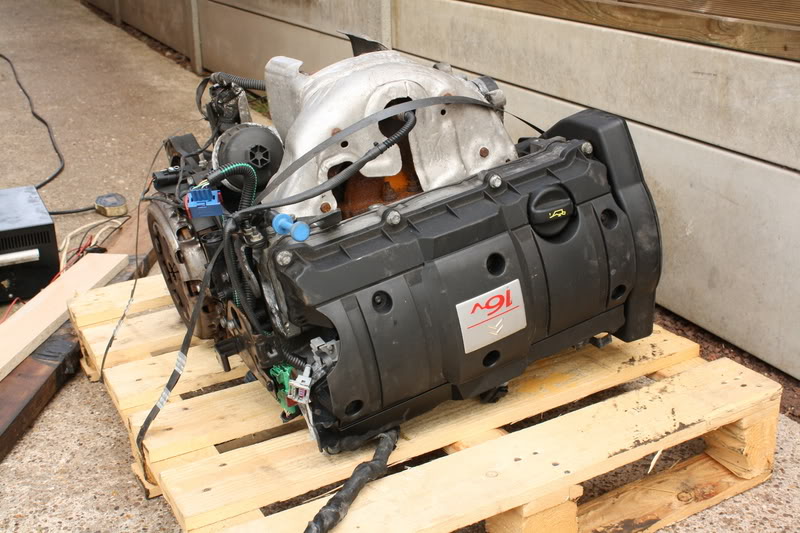 This is what a C2 VTS engine looks like when it's on a pallet 