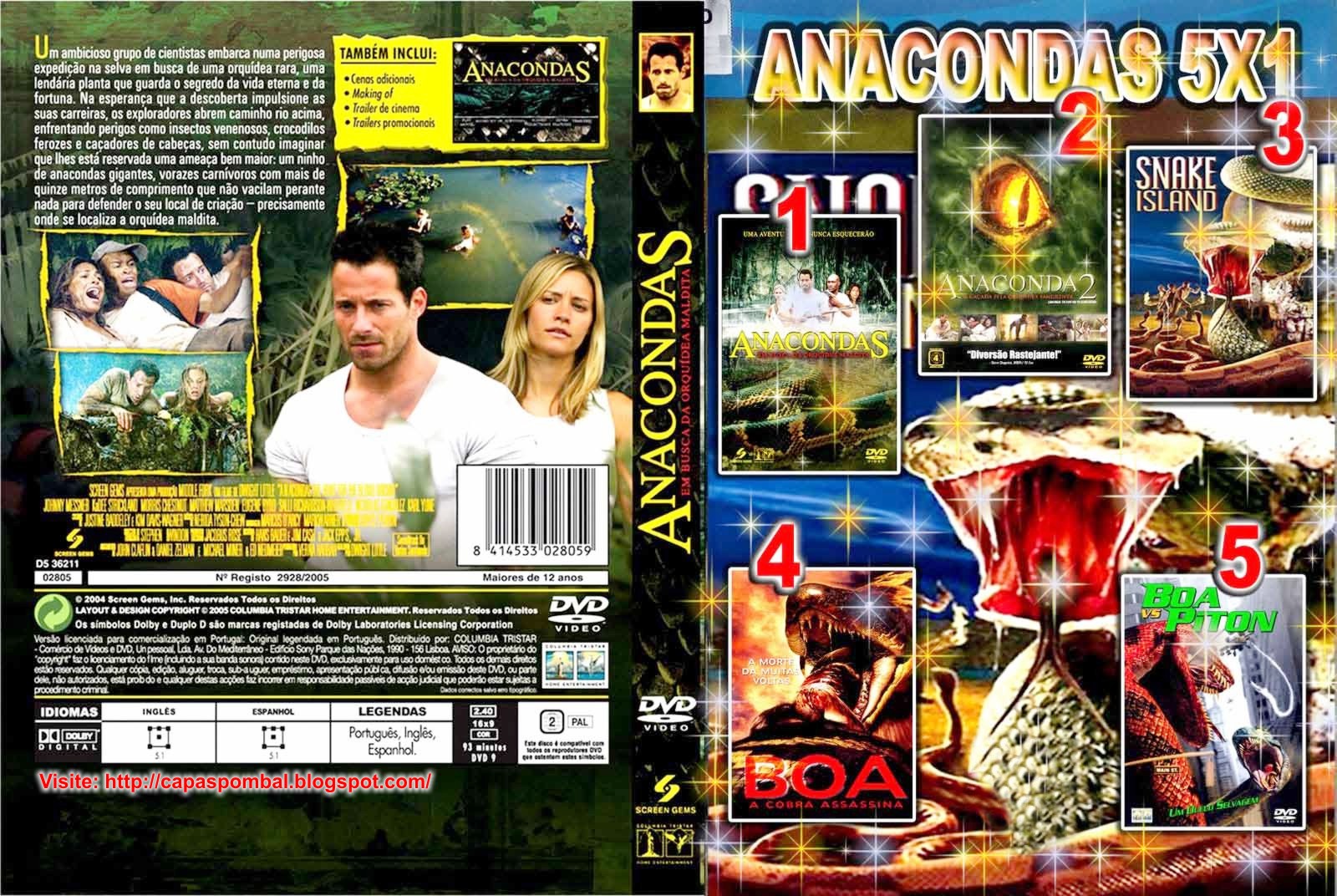 Capas Pombal Anacondas 5 em 1