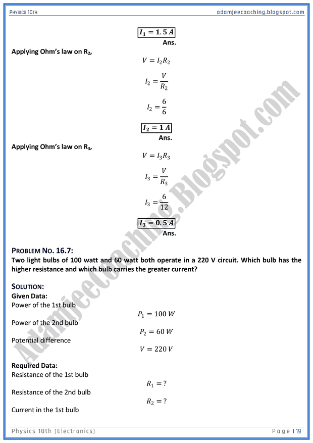 electronics-solved-numericals-physics-10th