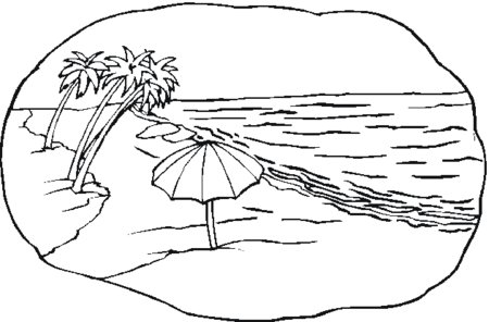 Beach Coloring Pages Beach Coloring Pages