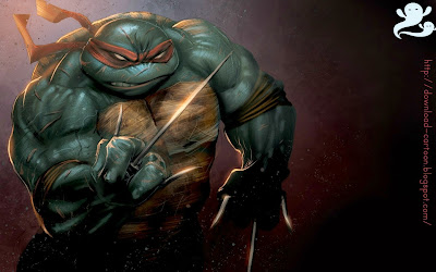 Download Poster of Cartoon of mutant ninja turtles look incredible