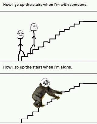 Going up stair