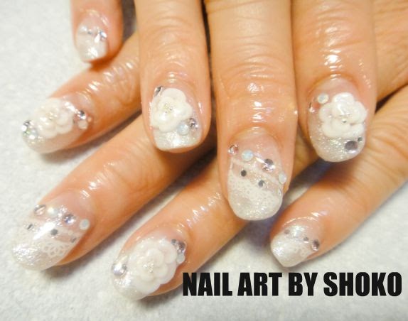 love nail art wedding japanese