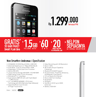 Harga dan Spek New Smartfren Andromax-i Harga dan Spek New Smartfren Andromax-i
