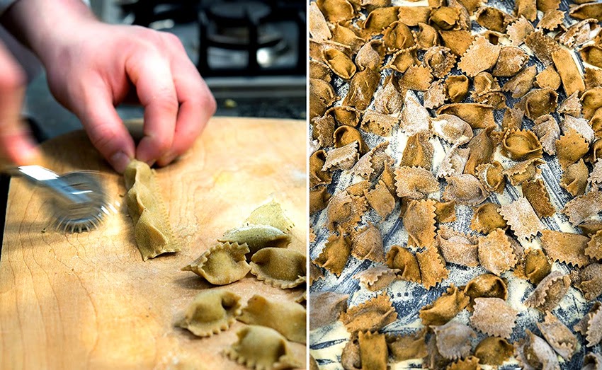 Braised Oxtail Agnolotti WILD GREENS & SARDINES