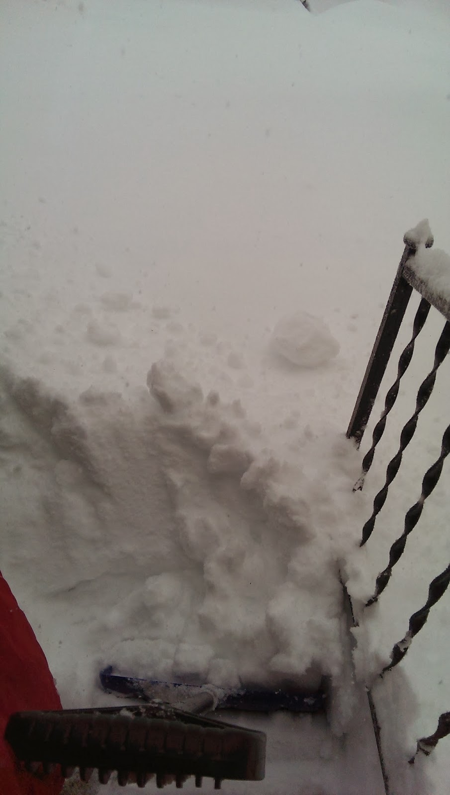 Front walk snow