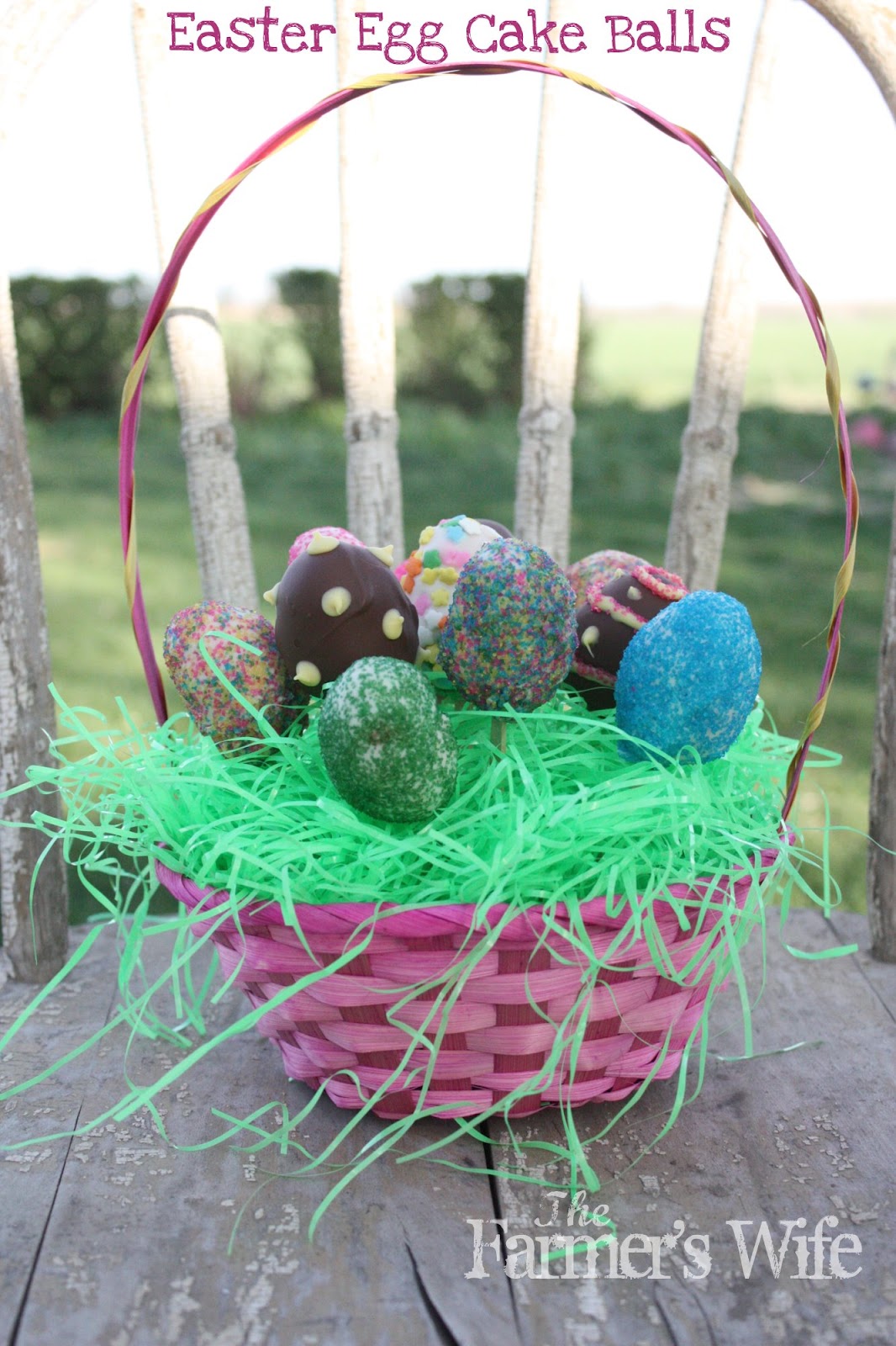 The Farmer's Wife: Easter Egg Cake Balls