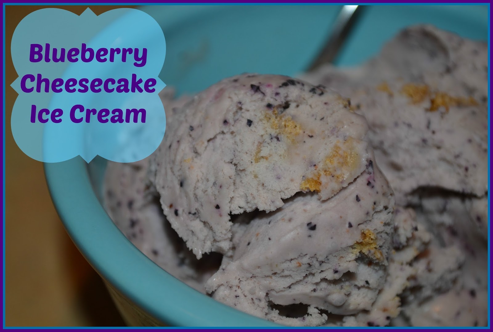 Blueberry Cheesecake Ice Cream (gluten free, egg free, nut free, corn