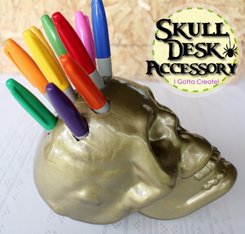 I Gotta Create Skull Desk Accessory Tutorial