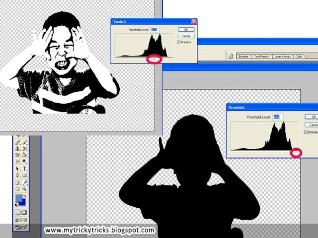 Create silhouette easily, Create silhouette quickly, Create silhouette using photoshop, silhouette