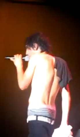 Celeb Saggers: SAGGER OF THE YEAR #9: Mitchel Musso Sagging Striped Boxers