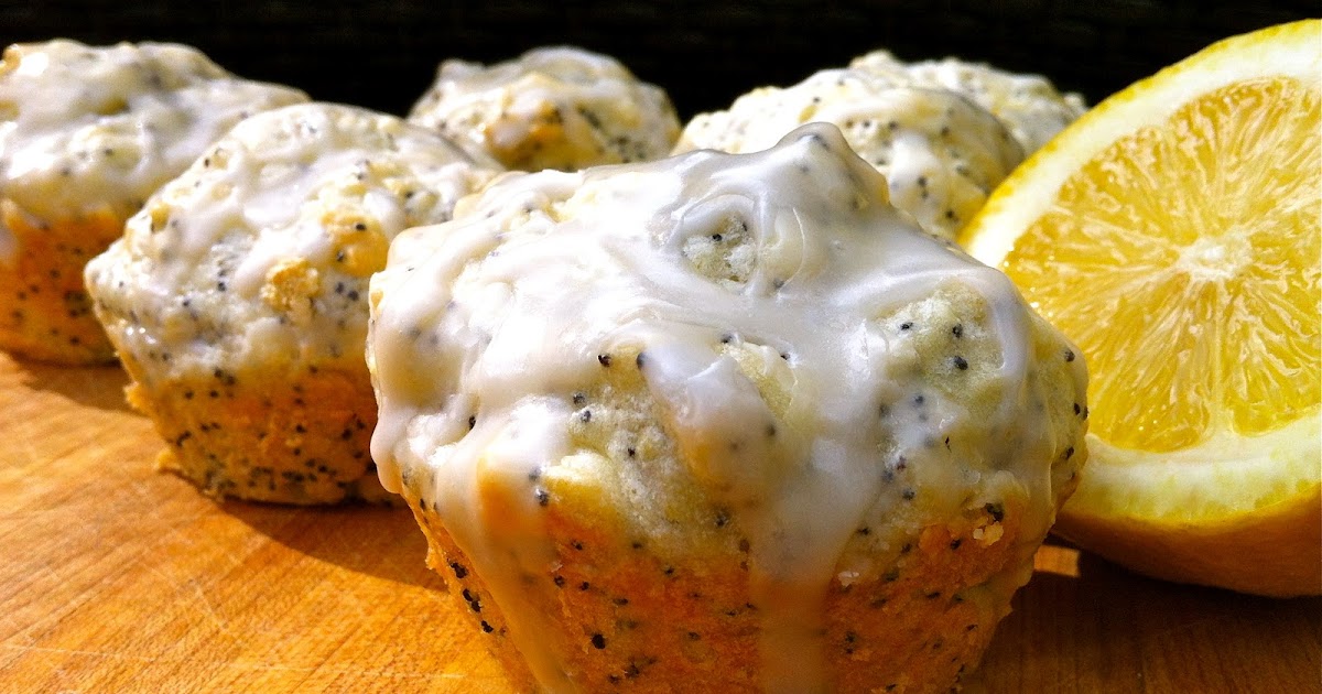 Delaine's Skinny Delights Glazed Lemon Poppy Seed Muffins