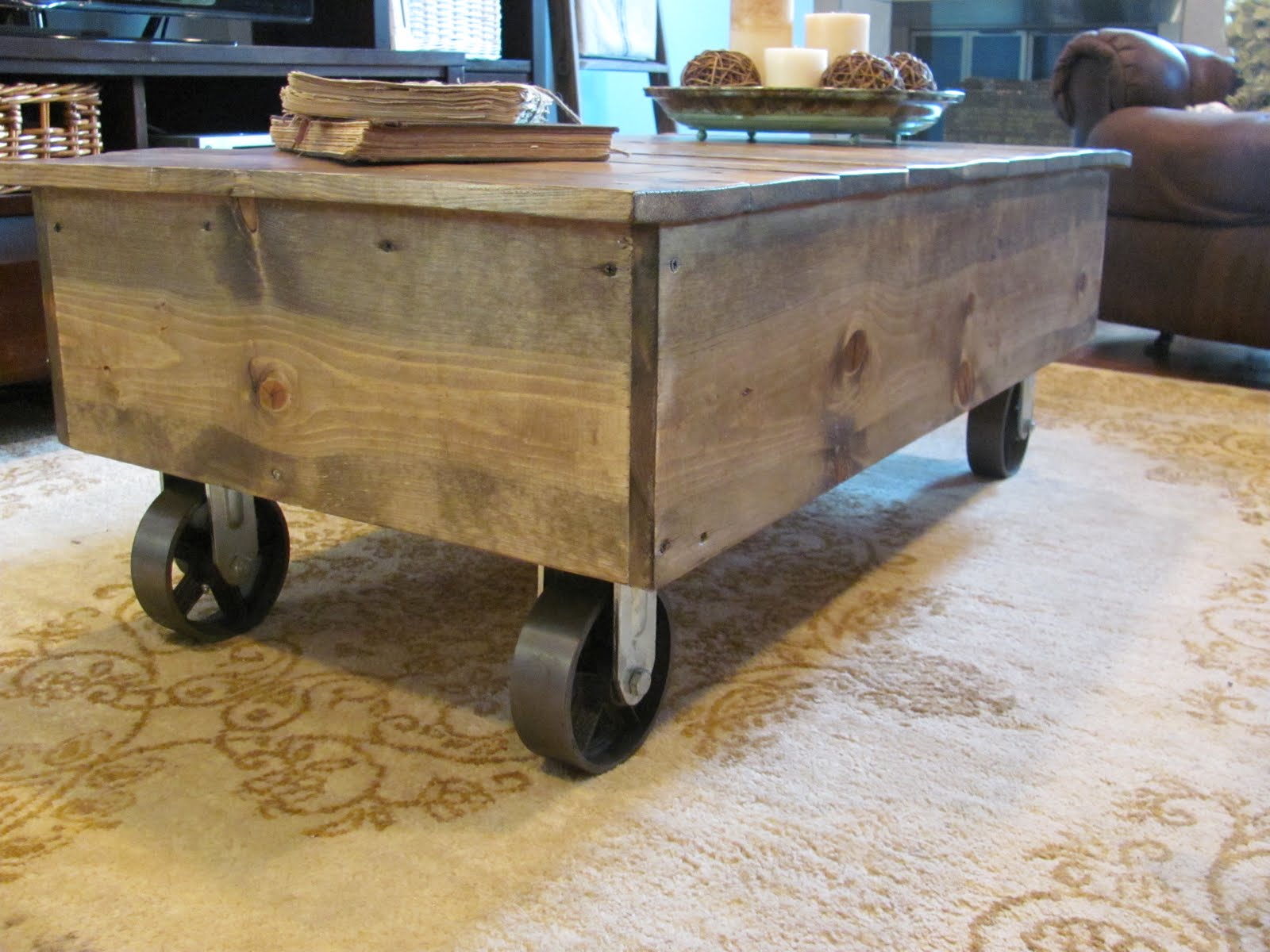 coffee table on casters plans