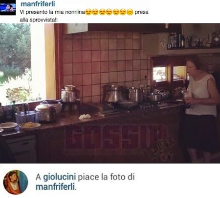 Il "mi piace" di Giorgia su Instagram Giorgia e Manfredi 2014