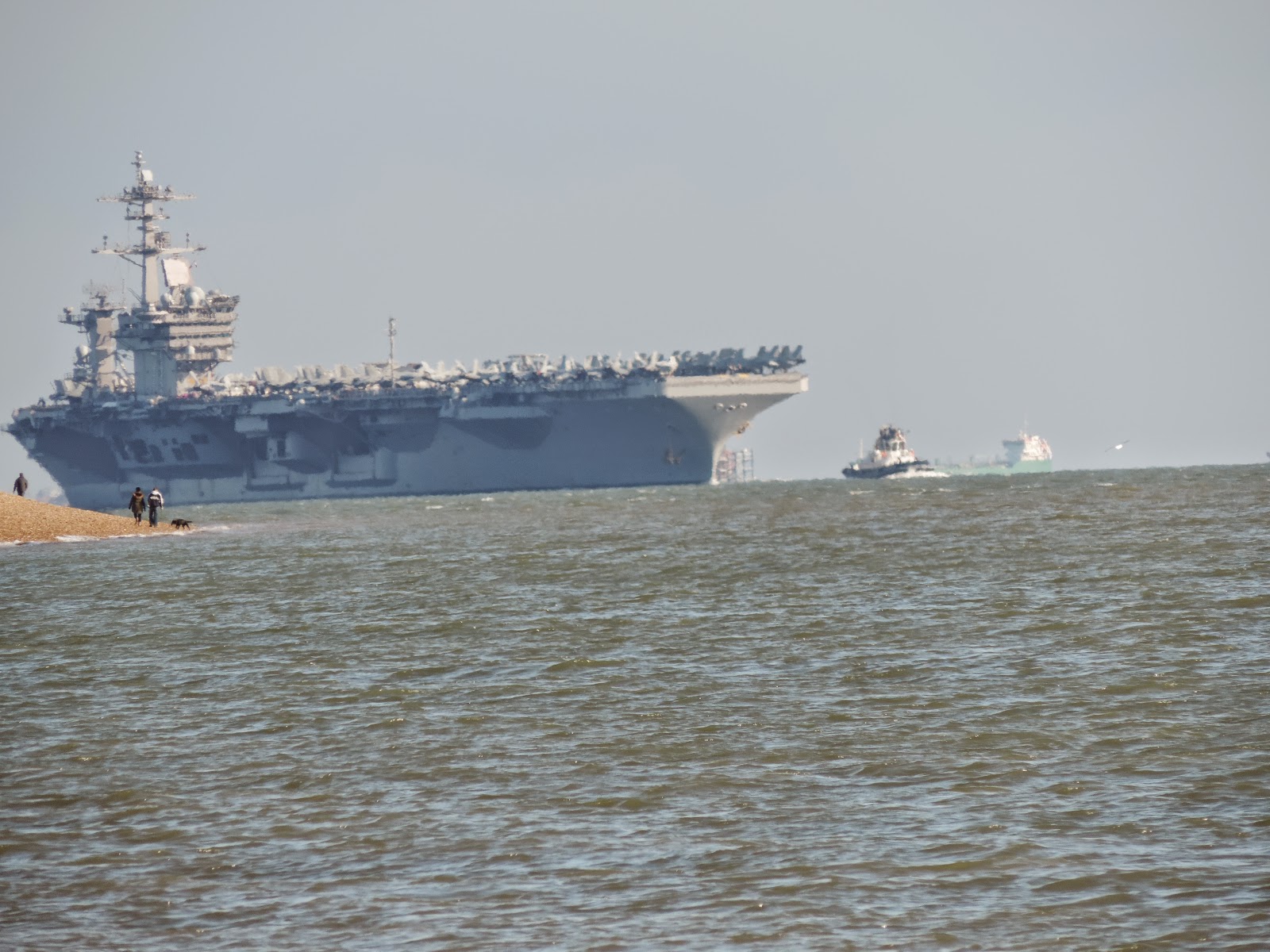 american aircraft carrier visits stokes bay on world tour