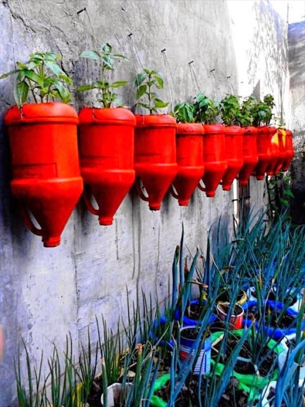 Red Milk Jugs planters Stunning Things