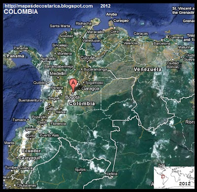 COLOMBIA, Vista Satelital de Google Maps COLOMBIA, Vista Satelital de Google Maps