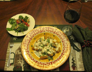 Enjoy, dinners ready