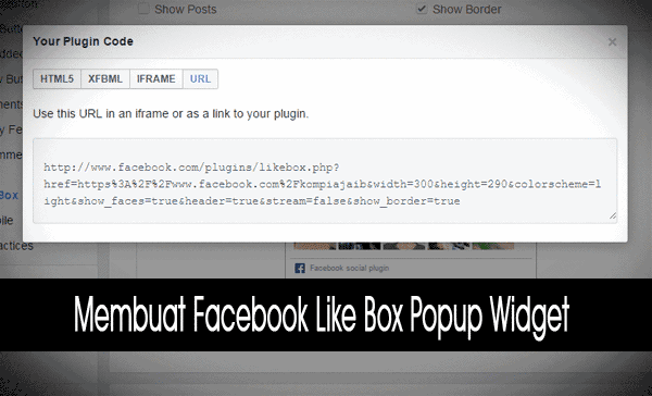 Facebook Like Box Popup Widget Dengan URL Plugin Facebook Like Box Popup Widget