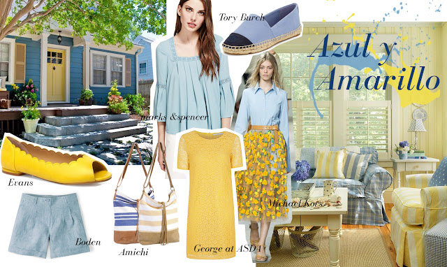 azul y amarillo look inspiración azul y amarillo look inspiración