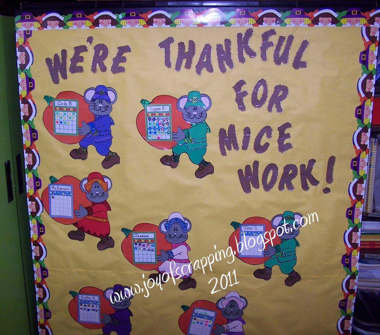 The Joy of Scrapping November Bulletin Boards