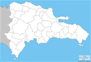 Mapa de provincias para pintar, República Dominicana Mapa de provincias para pintar, República Dominicana