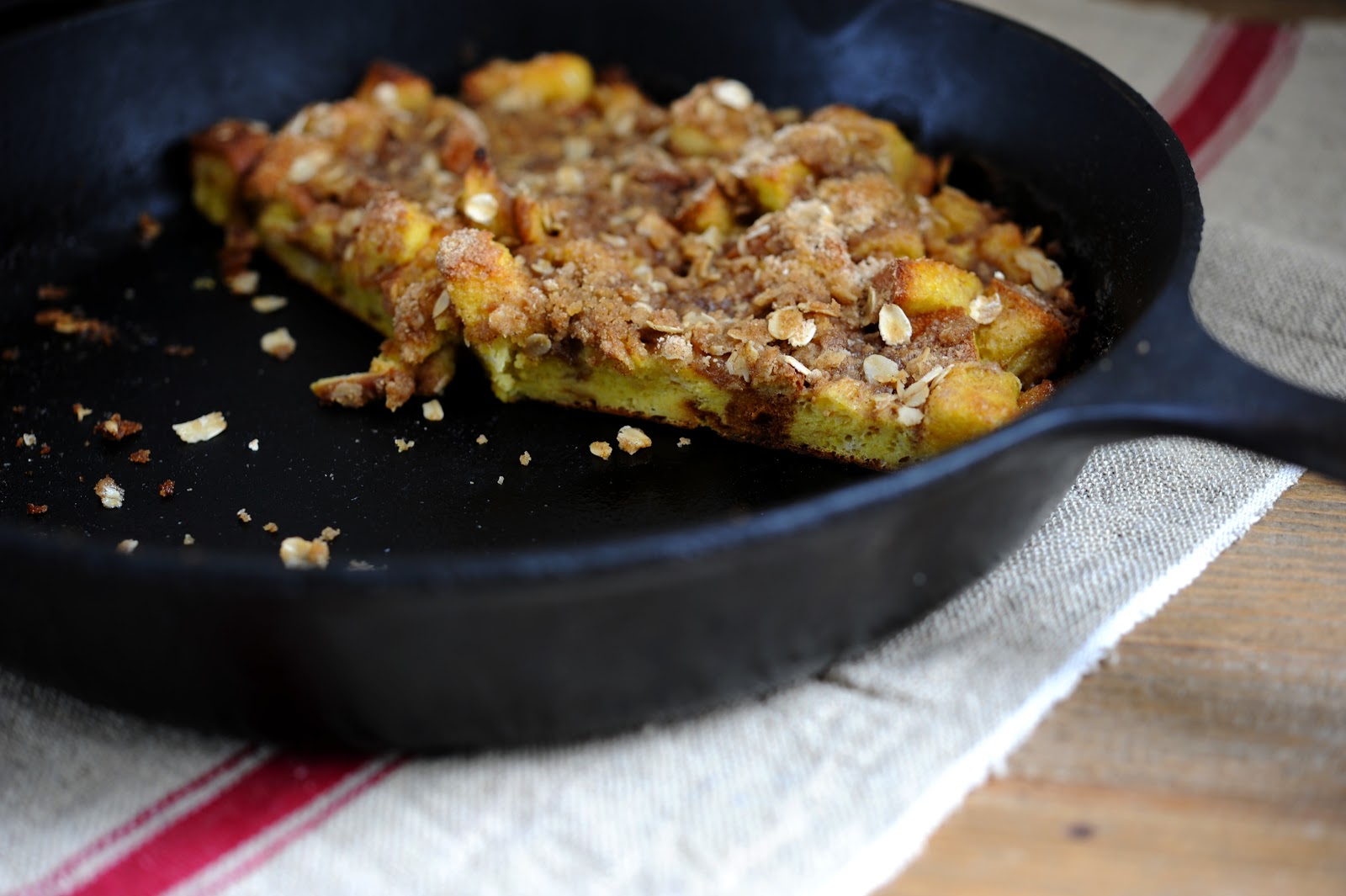 mama makes from scratch skillet baked french toast