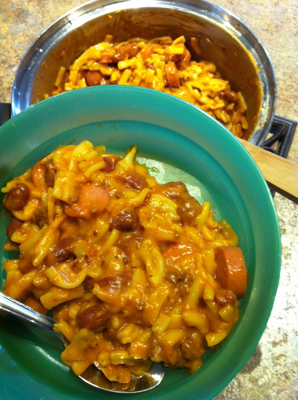 The Audacious Cook Macaroni Hot Dog Dish