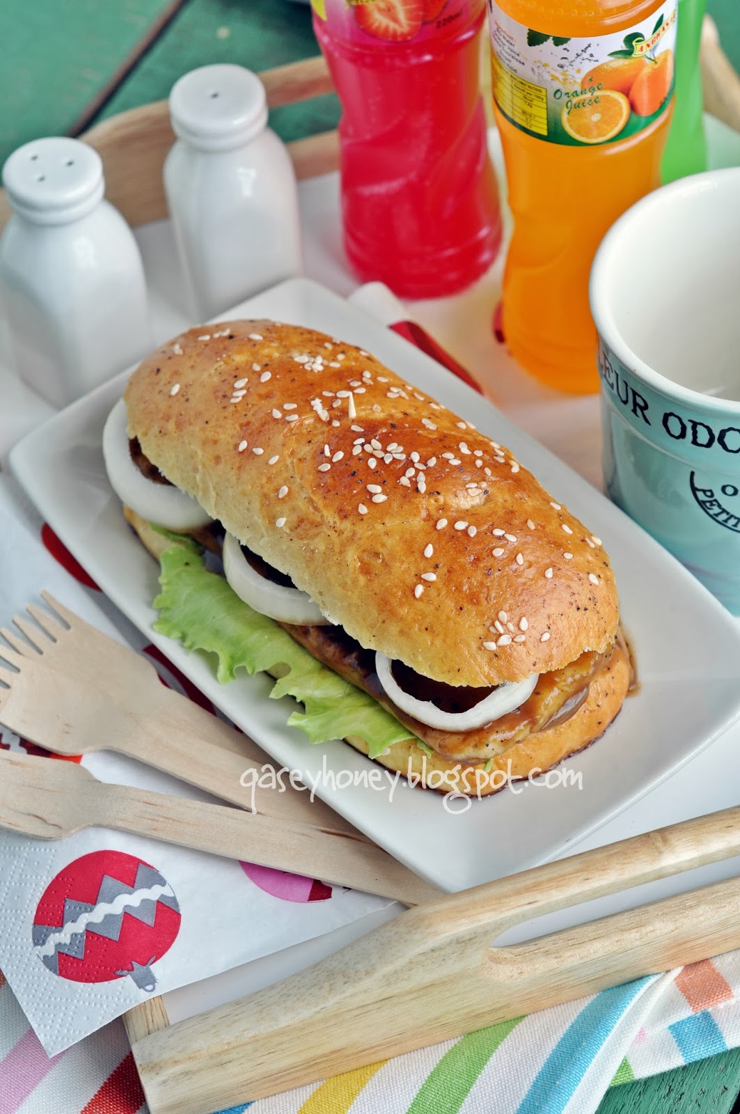 PROSPERITY BURGER (ROTI BUAT SENDIRI) QASEY HONEY