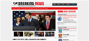 Breaking News 2 Column Blogger Template