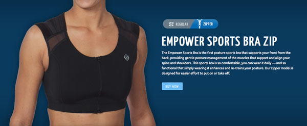 IntelliSkin Sports Bra for Posture - Healing and Eating