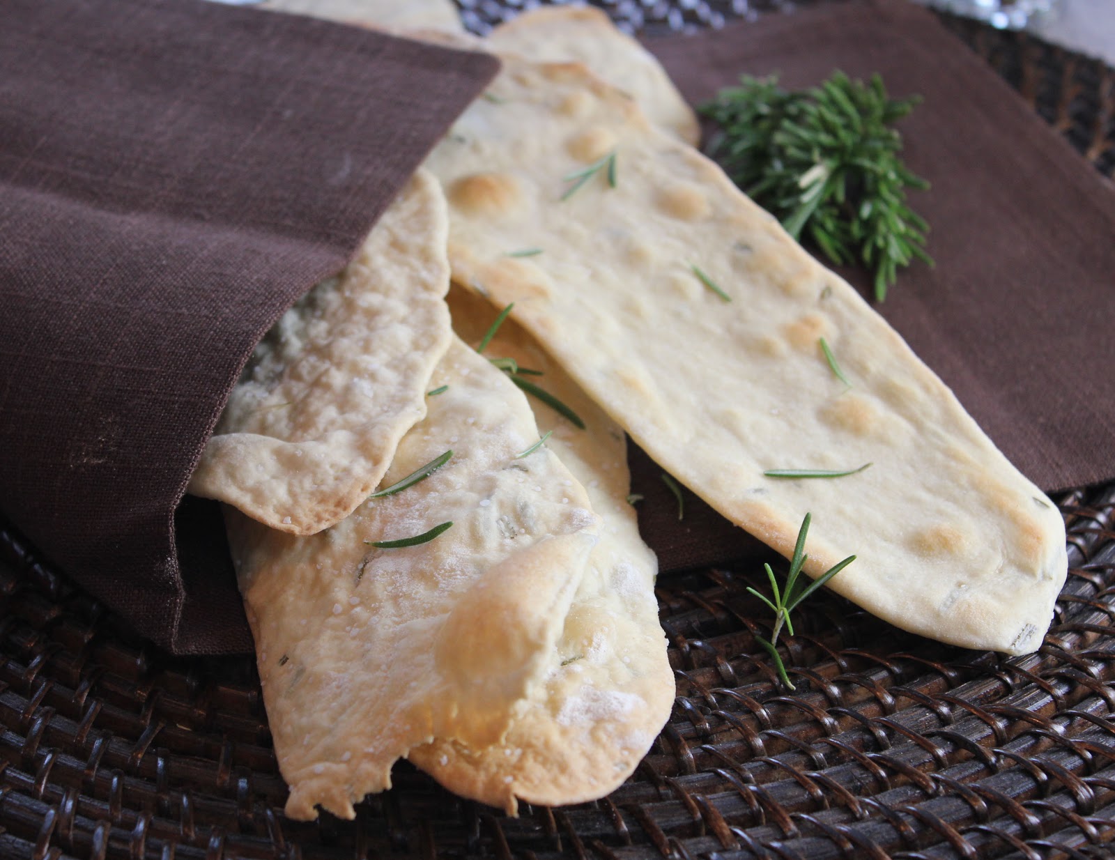 Artisanal Crackers with Olive Oil & Rosemary