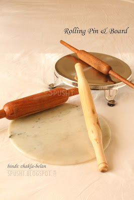 rolling pin and board - chakla belan in hindi