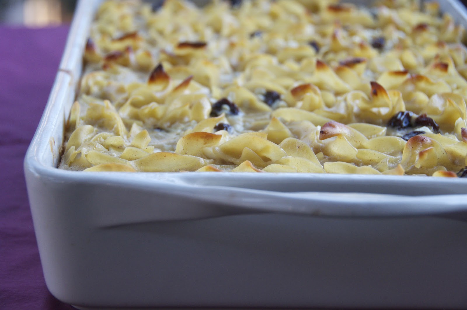 see you in the morning cream cheese noodle kugel with caramelized