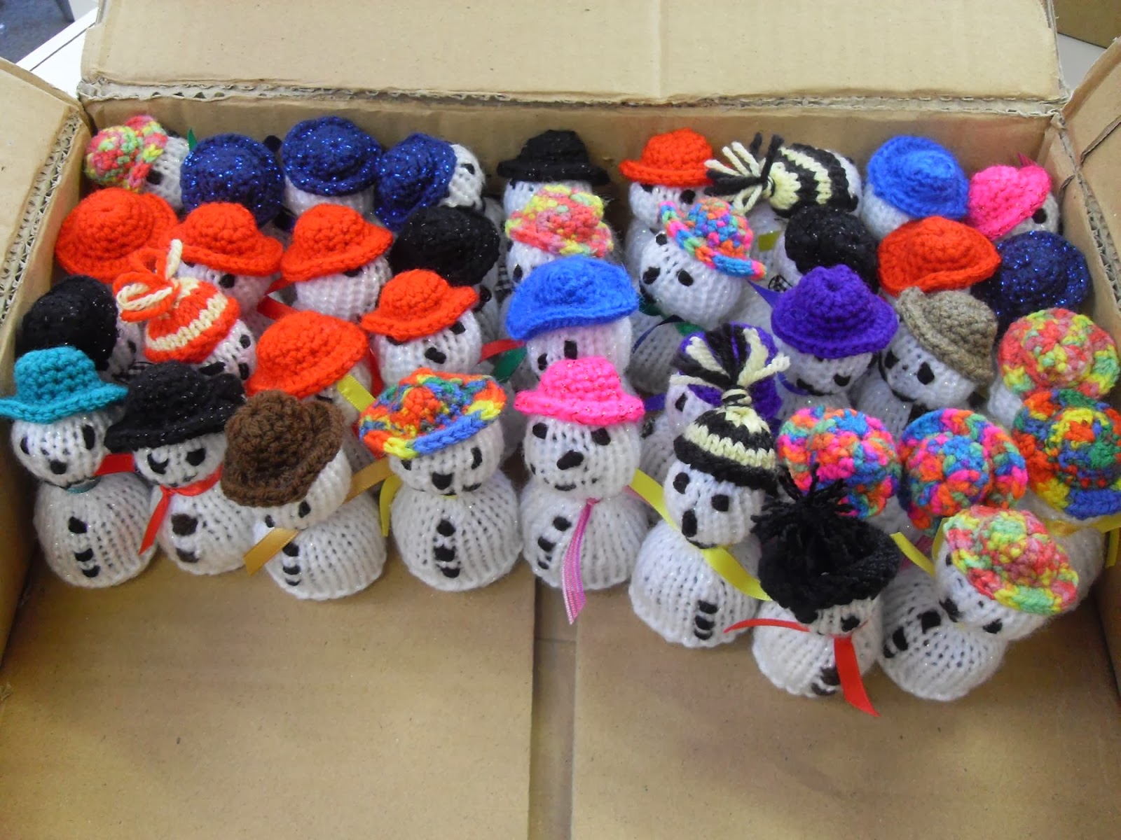 S & D Card Crafts This years charity knitting