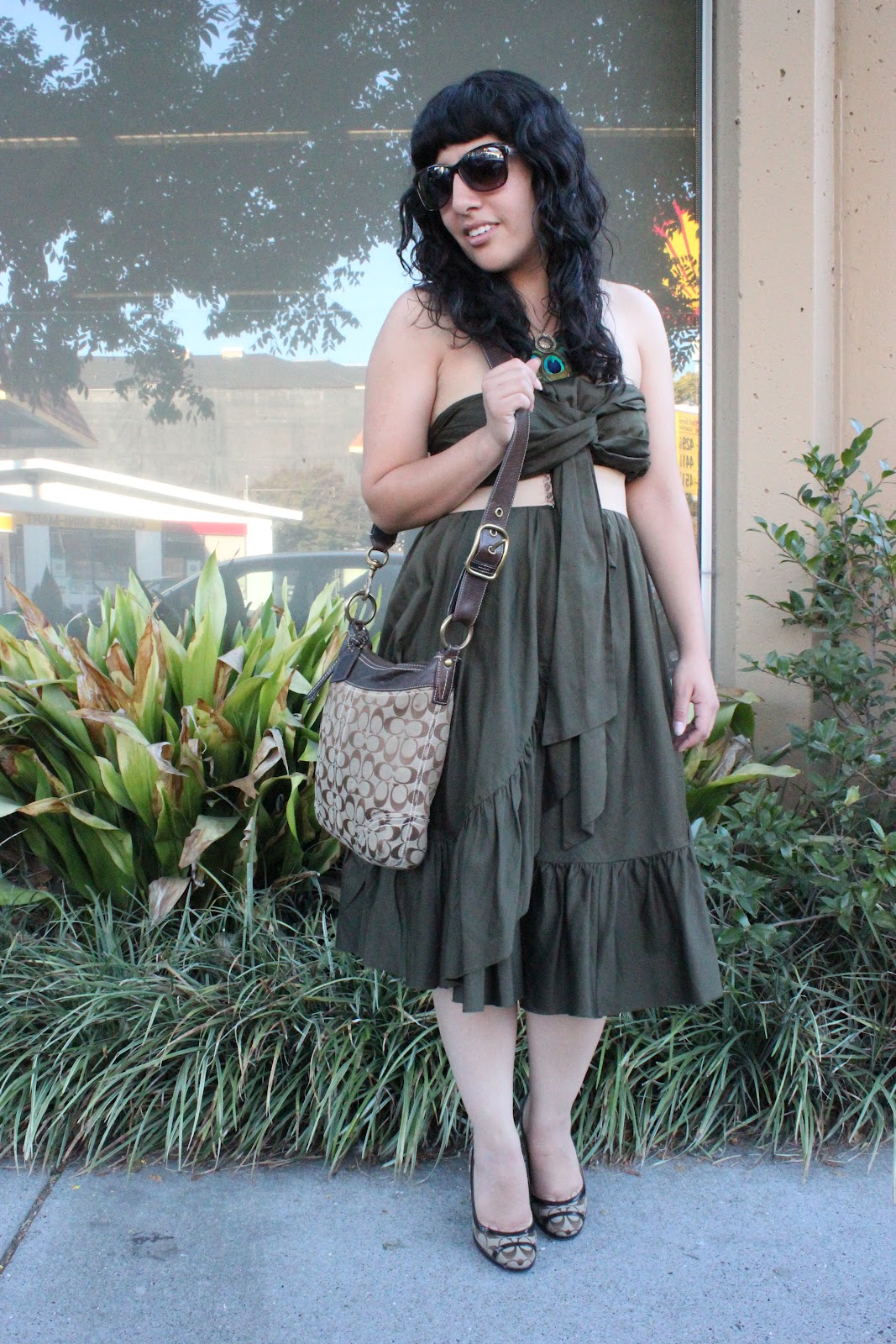 Olive Green Dress
