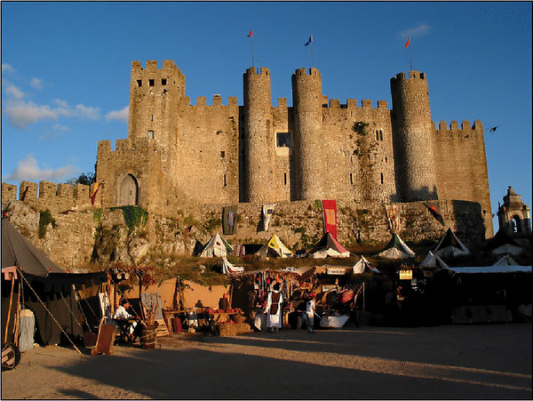 a fair outside the castle